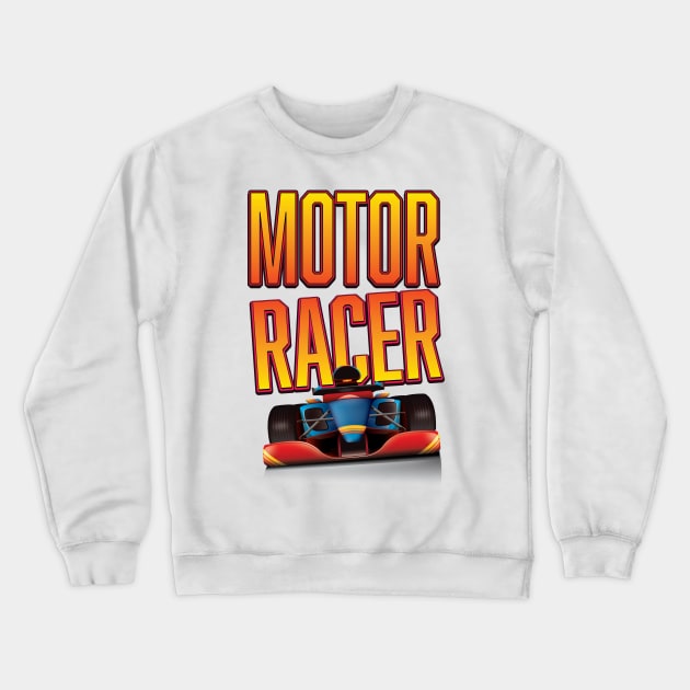 Moto racing car. Crewneck Sweatshirt by nickemporium1